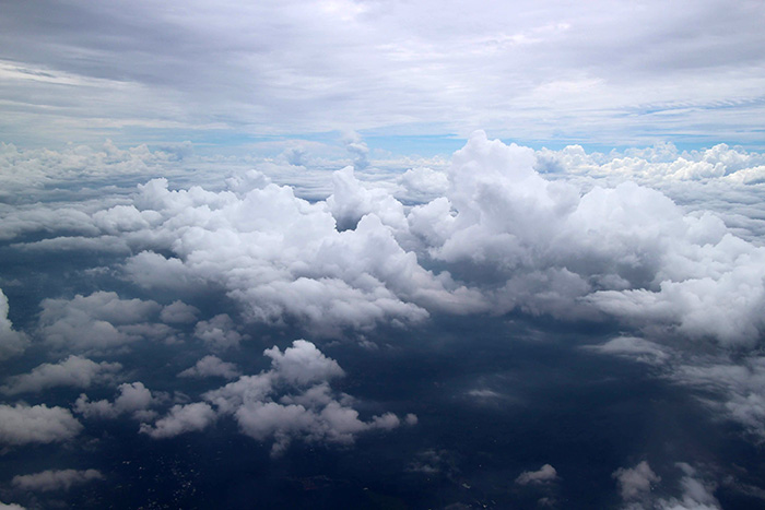 上空の写真 印象的な雲 2